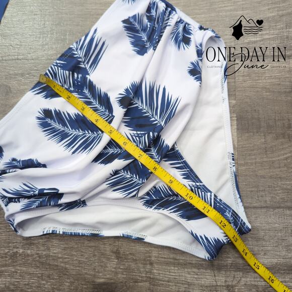 Adisputent High Waist Flounce Bikini Swimsuit Size M - Picture 6 of 7